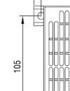 Compact high-performance Fan Heater CR 030 (stationary) Dawing