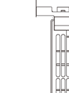 Compact high-performance Fan Heater CR 130 (clip or screw fixing) Dawing